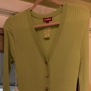 Staud Rib Knit Midi Dress NWT